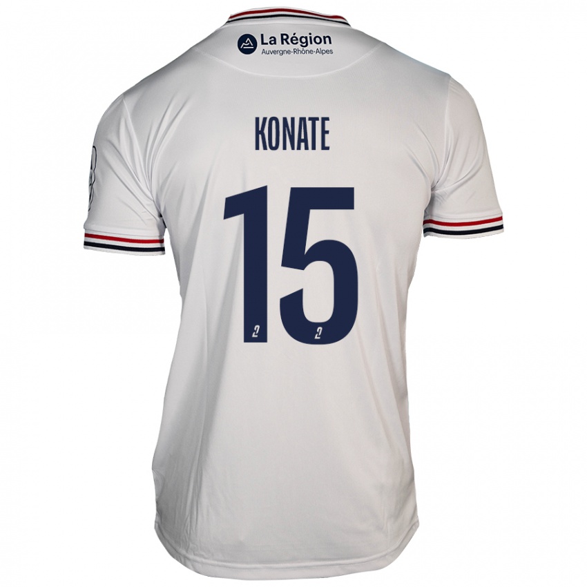 Damen Cheick Oumar Konaté #15 Weiß Auswärtstrikot Trikot 2024/25 T-Shirt Schweiz