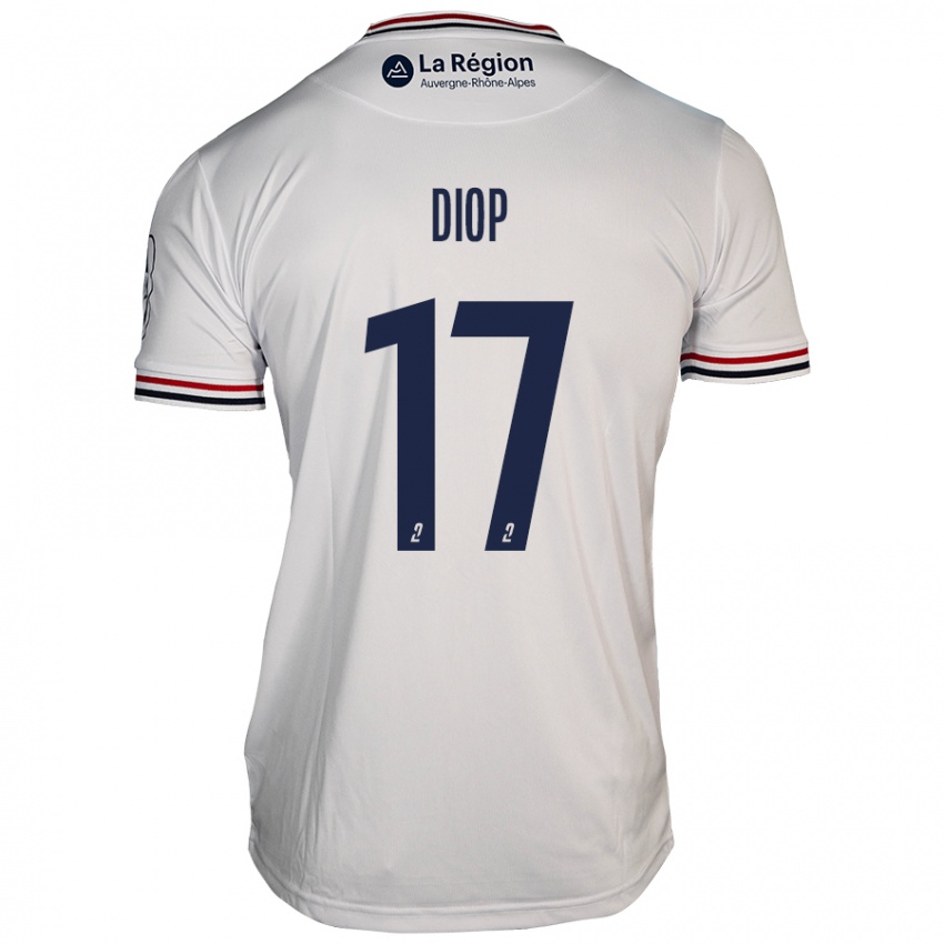 Damen Ousmane Diop #17 Weiß Auswärtstrikot Trikot 2024/25 T-Shirt Schweiz