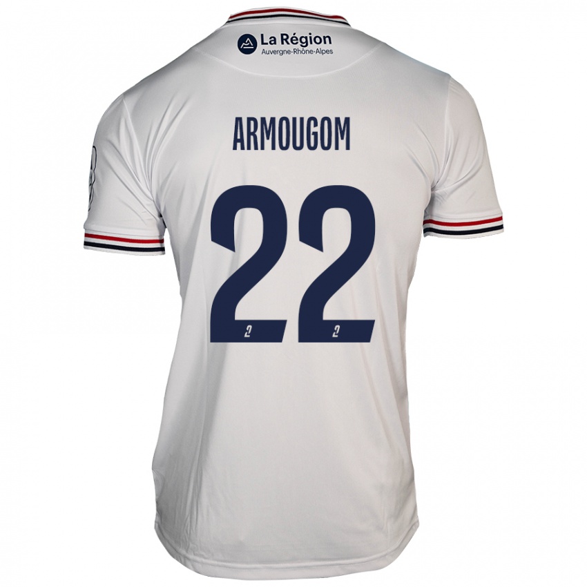 Damen Yoël Armougom #22 Weiß Auswärtstrikot Trikot 2024/25 T-Shirt Schweiz