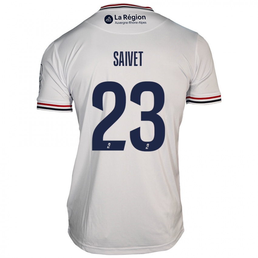 Damen Henri Saivet #23 Weiß Auswärtstrikot Trikot 2024/25 T-Shirt Schweiz