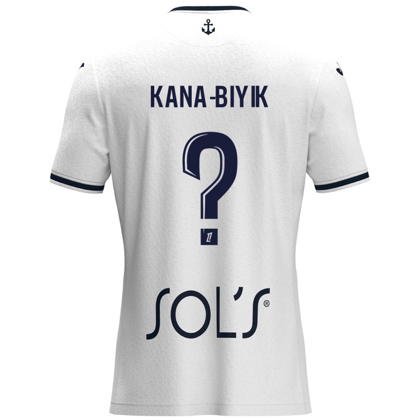 Damen Enzo Kana-Biyik #0 Weiß Dunkelblau Auswärtstrikot Trikot 2024/25 T-Shirt Schweiz