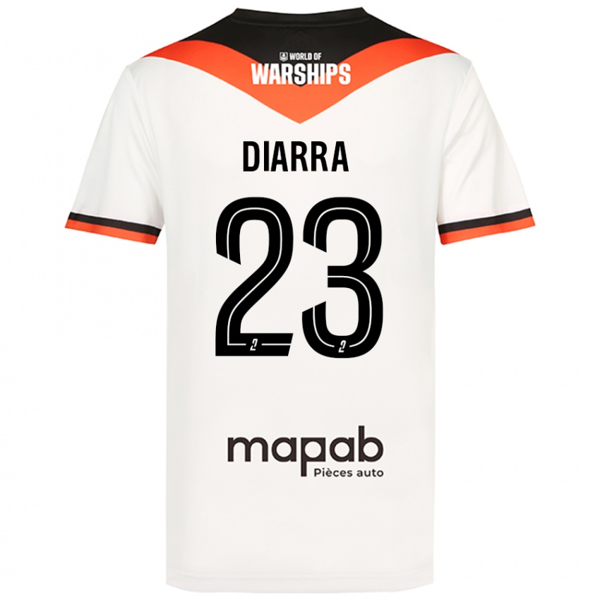 Femme Maillot Stéphane Diarra #23 Blanc Tenues Extérieur 2024/25 T-Shirt Suisse