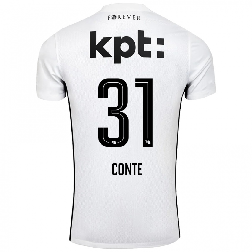 Damen Facinet Conte #31 Weiß Schwarz Auswärtstrikot Trikot 2024/25 T-Shirt Schweiz