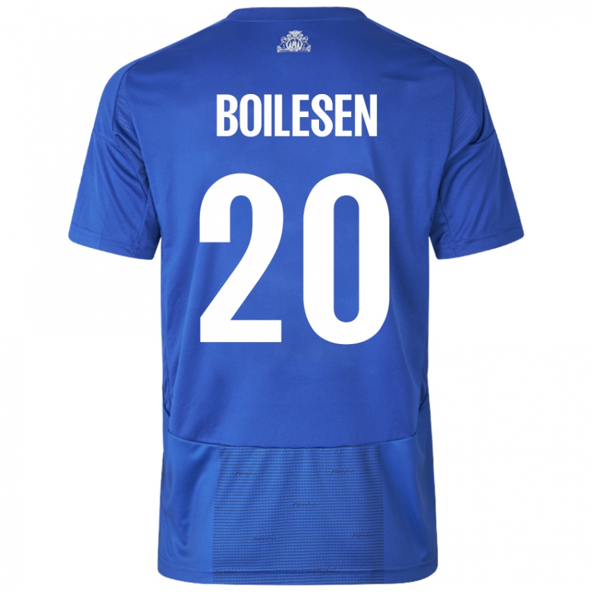 Damen Nicolai Boilesen #20 Weiß Blau Auswärtstrikot Trikot 2024/25 T-Shirt Schweiz