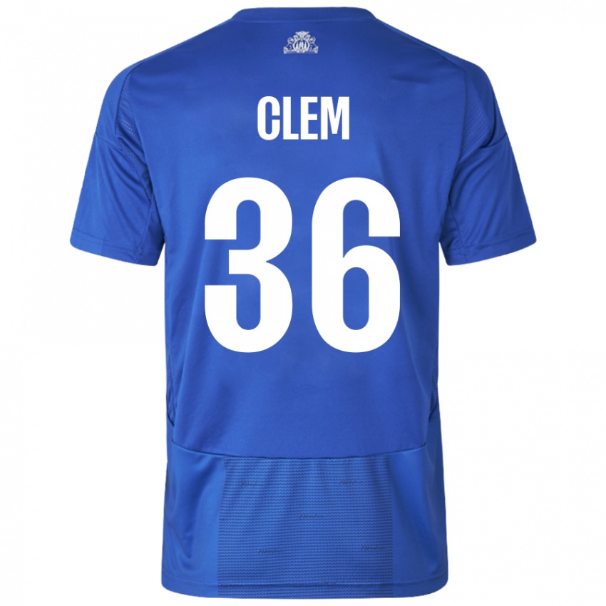 Damen William Clem #36 Weiß Blau Auswärtstrikot Trikot 2024/25 T-Shirt Schweiz