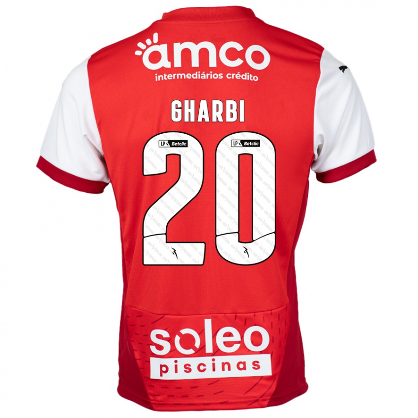 Kinder Ismael Gharbi #20 Rot Weiß Heimtrikot Trikot 2024/25 T-Shirt Schweiz