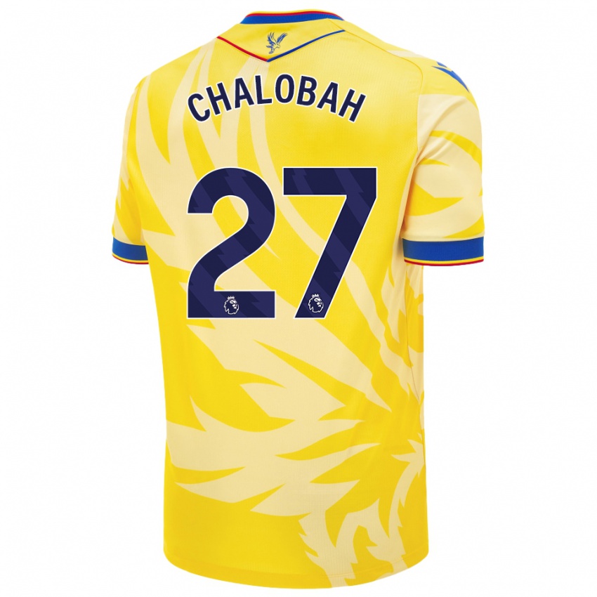 Kinder Trevoh Chalobah #27 Gelb Auswärtstrikot Trikot 2024/25 T-Shirt Schweiz