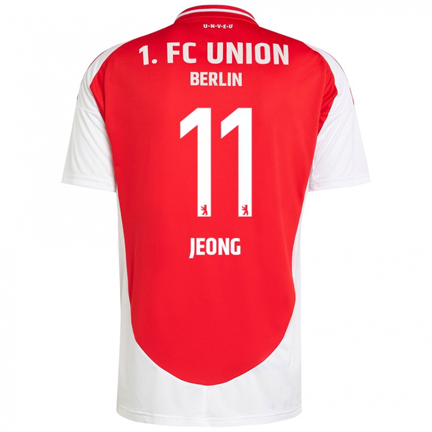 Enfant Maillot Woo-Yeong Jeong #11 Rouge Blanc Tenues Domicile 2024/25 T-Shirt Suisse