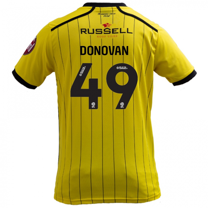 Kinder Romelle Donovan #49 Gelb Heimtrikot Trikot 2024/25 T-Shirt Schweiz