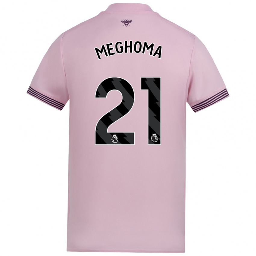 Kinder Jayden Meghoma #21 Rosa Auswärtstrikot Trikot 2024/25 T-Shirt Schweiz