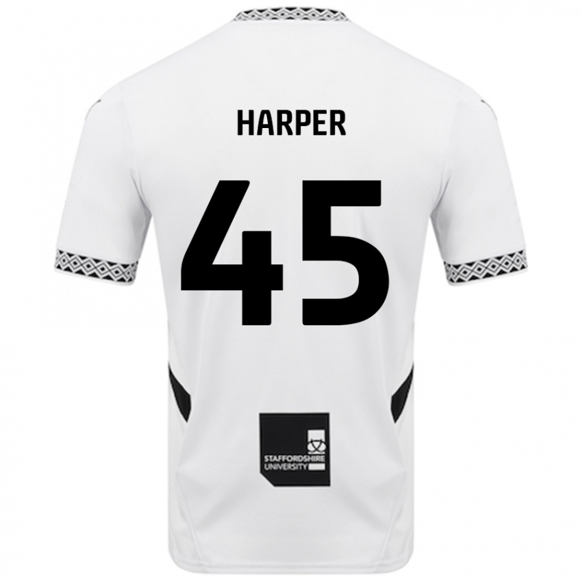 Enfant Maillot Rekeem Harper #45 Blanc Tenues Domicile 2024/25 T-Shirt Suisse