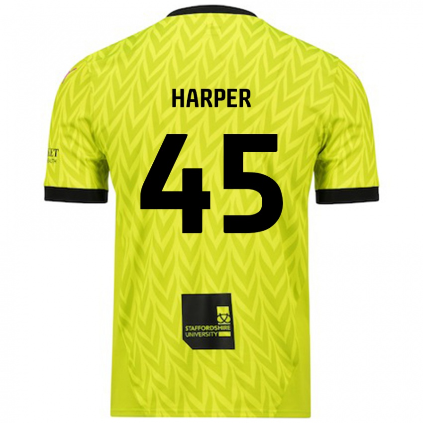 Enfant Maillot Rekeem Harper #45 Vert Fluo Tenues Extérieur 2024/25 T-Shirt Suisse