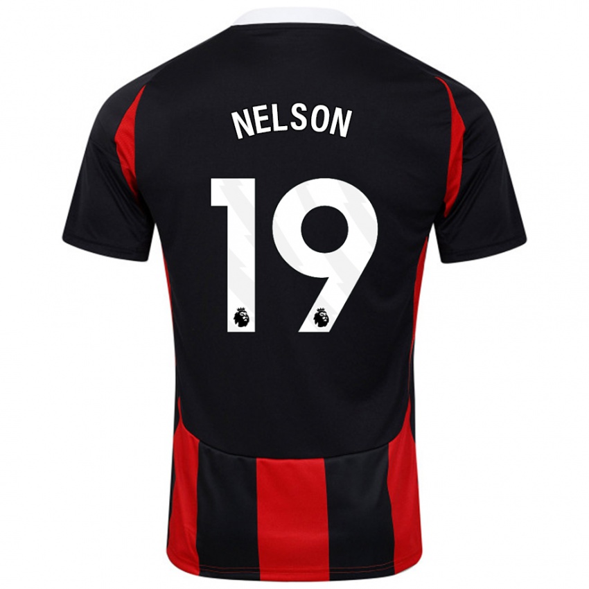 Herren Reiss Nelson #19 Schwarz Rot Auswärtstrikot Trikot 2024/25 T-Shirt Schweiz