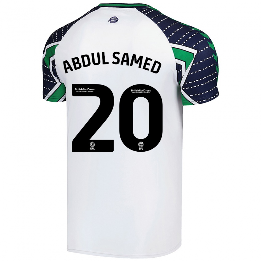 Homme Maillot Salis Abdul Samed #20 Blanc Tenues Extérieur 2024/25 T-Shirt Suisse