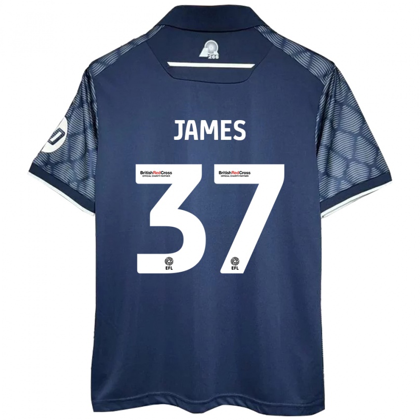 Homme Maillot Matty James #37 Noir Tenues Extérieur 2024/25 T-Shirt Suisse