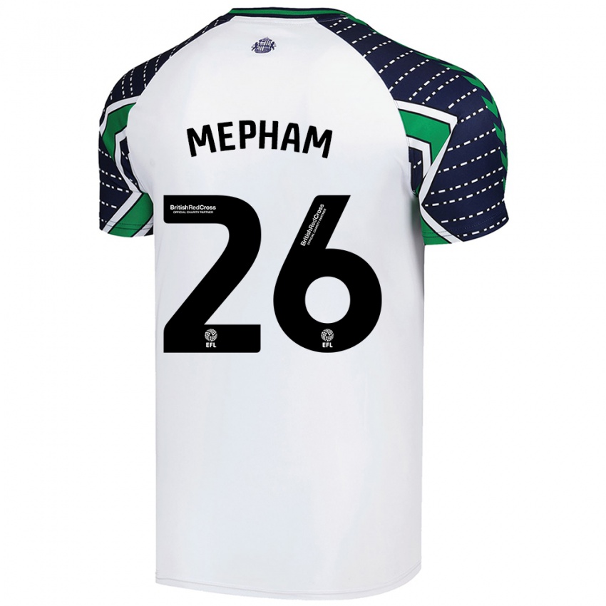 Homme Maillot Chris Mepham #26 Blanc Tenues Extérieur 2024/25 T-Shirt Suisse