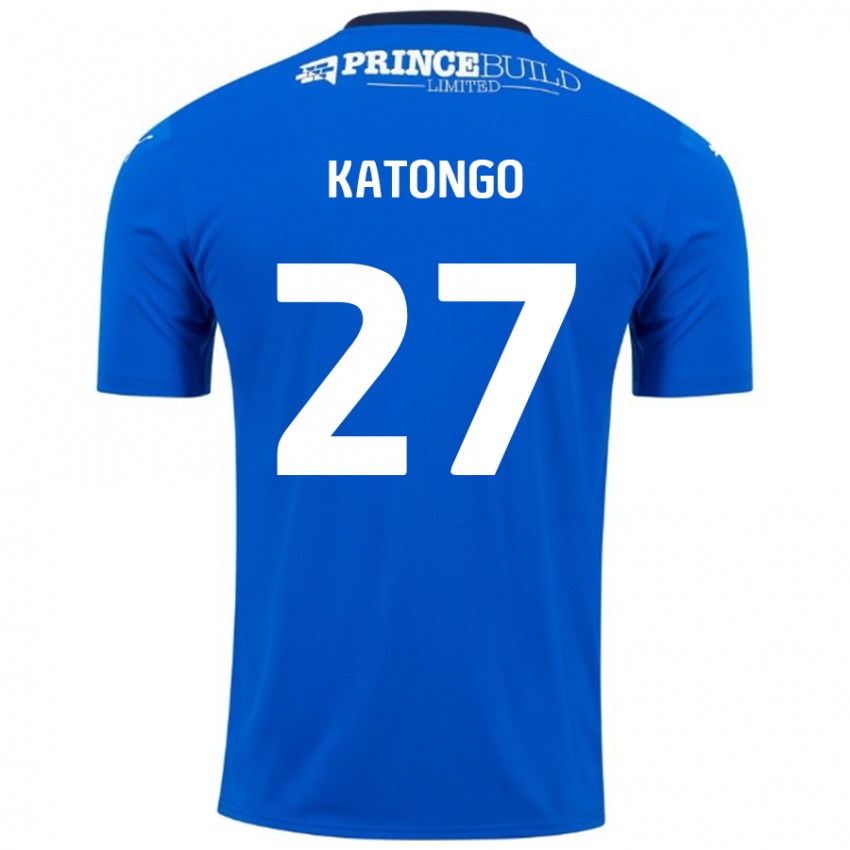 Femme Maillot Jadel Katongo #27 Bleu Blanc Tenues Domicile 2024/25 T-Shirt Suisse