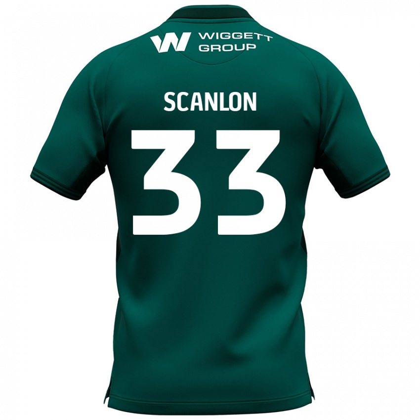 Femme Maillot Calum Scanlon #33 Vert Tenues Extérieur 2024/25 T-Shirt Suisse