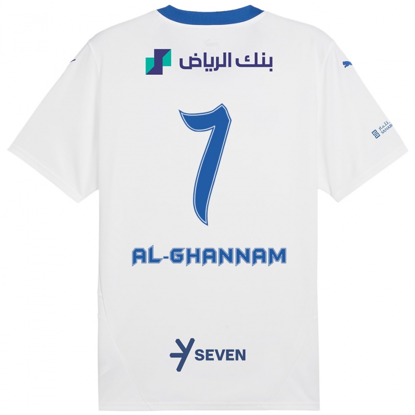 Damen Khalid Al-Ghannam #7 Weiß Blau Auswärtstrikot Trikot 2024/25 T-Shirt Schweiz