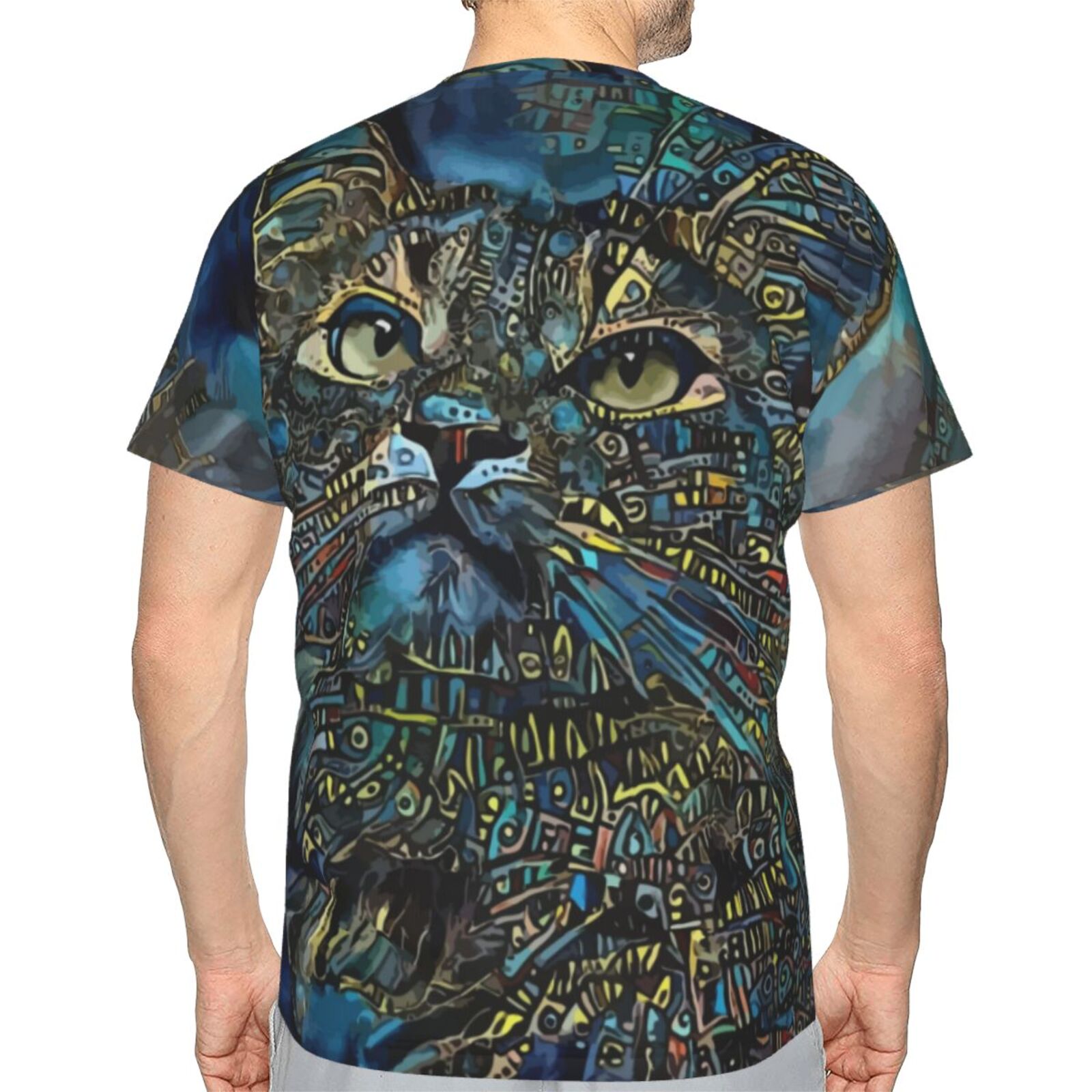 Tzany Katze Medien Mischen Elemente Klassisch Schweiz T-shirt